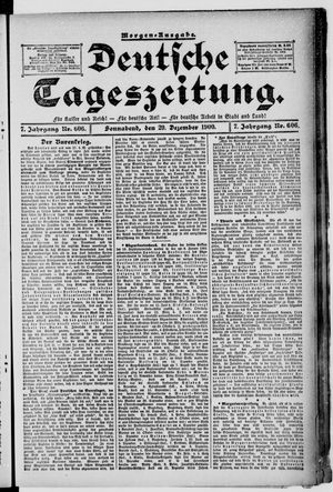 Deutsche Tageszeitung vom 29.12.1900