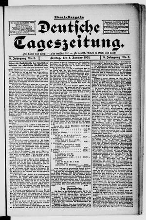 Deutsche Tageszeitung vom 04.01.1901
