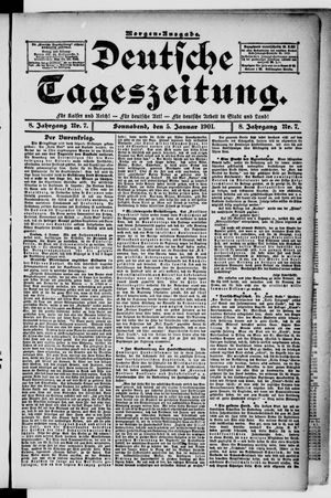 Deutsche Tageszeitung vom 05.01.1901
