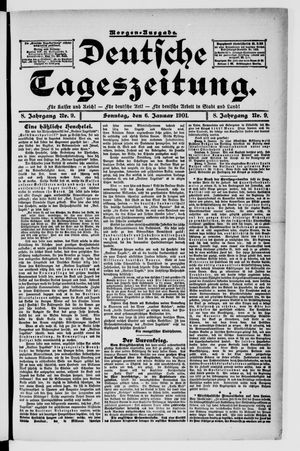 Deutsche Tageszeitung vom 06.01.1901