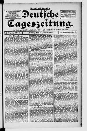 Deutsche Tageszeitung vom 11.01.1901