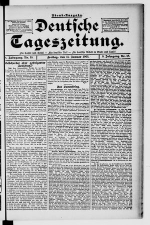 Deutsche Tageszeitung vom 11.01.1901