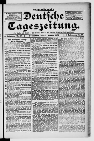 Deutsche Tageszeitung vom 12.01.1901