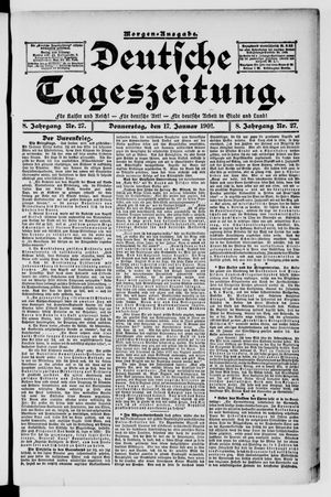 Deutsche Tageszeitung vom 17.01.1901