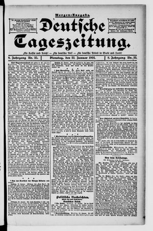 Deutsche Tageszeitung vom 22.01.1901