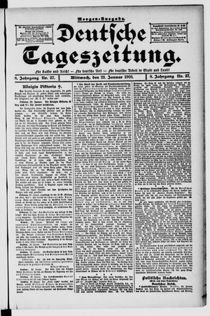 Deutsche Tageszeitung vom 23.01.1901