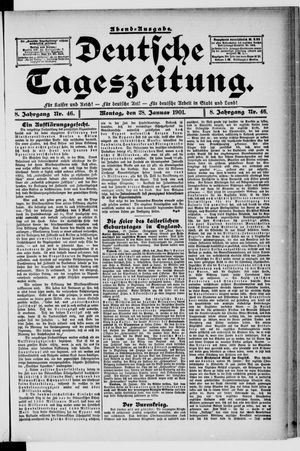 Deutsche Tageszeitung vom 28.01.1901