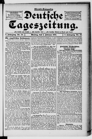 Deutsche Tageszeitung vom 04.02.1901