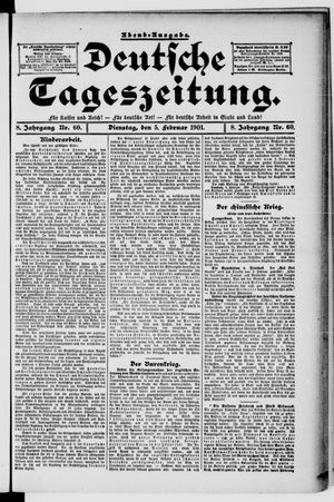Deutsche Tageszeitung vom 05.02.1901