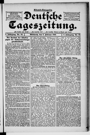 Deutsche Tageszeitung vom 06.02.1901