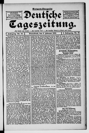 Deutsche Tageszeitung vom 09.02.1901