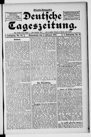Deutsche Tageszeitung vom 09.02.1901