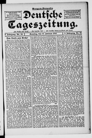 Deutsche Tageszeitung vom 10.02.1901