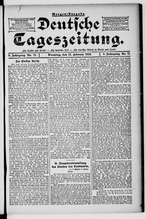 Deutsche Tageszeitung vom 12.02.1901