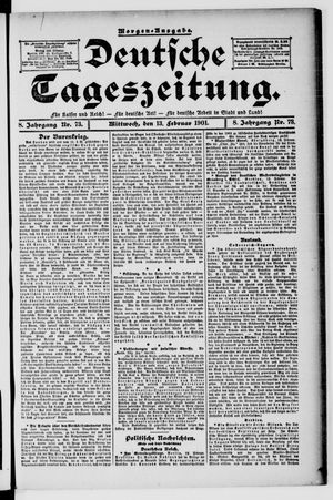 Deutsche Tageszeitung vom 13.02.1901