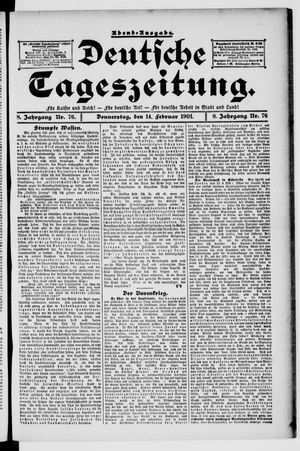 Deutsche Tageszeitung vom 14.02.1901