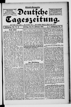Deutsche Tageszeitung vom 15.02.1901