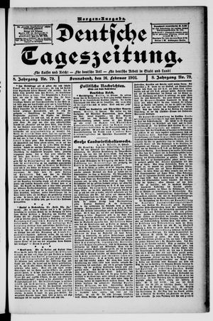 Deutsche Tageszeitung vom 16.02.1901