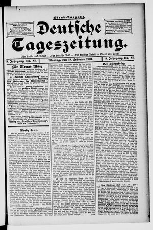 Deutsche Tageszeitung vom 18.02.1901