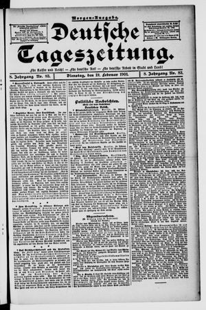 Deutsche Tageszeitung vom 19.02.1901
