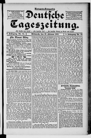 Deutsche Tageszeitung vom 20.02.1901