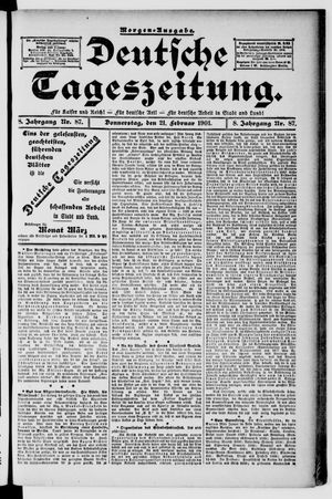 Deutsche Tageszeitung vom 21.02.1901