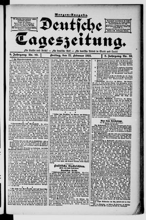Deutsche Tageszeitung vom 22.02.1901