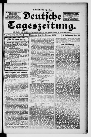 Deutsche Tageszeitung vom 26.02.1901