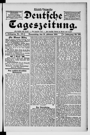 Deutsche Tageszeitung vom 28.02.1901