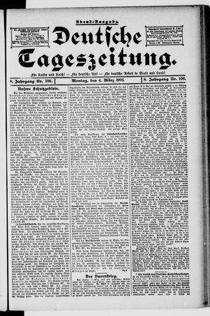 Deutsche Tageszeitung vom 04.03.1901
