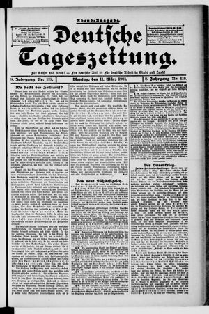 Deutsche Tageszeitung vom 11.03.1901