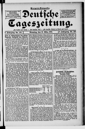 Deutsche Tageszeitung vom 12.03.1901
