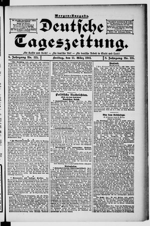 Deutsche Tageszeitung vom 15.03.1901