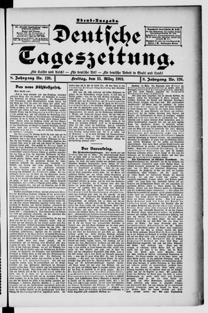 Deutsche Tageszeitung vom 15.03.1901