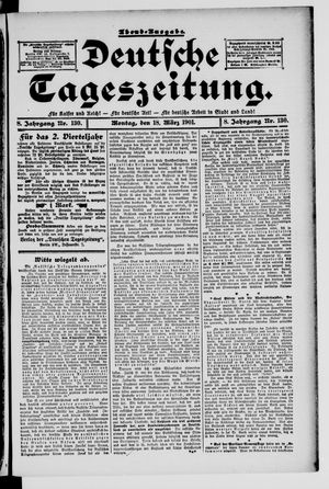 Deutsche Tageszeitung vom 18.03.1901