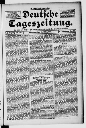 Deutsche Tageszeitung vom 19.03.1901