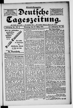Deutsche Tageszeitung vom 19.03.1901
