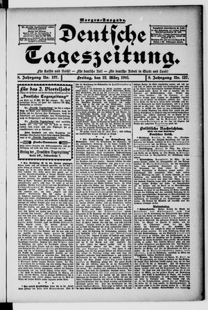 Deutsche Tageszeitung vom 22.03.1901