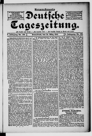 Deutsche Tageszeitung vom 23.03.1901