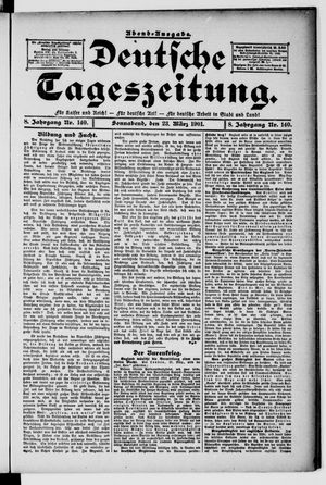 Deutsche Tageszeitung vom 23.03.1901