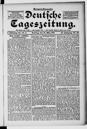 Deutsche Tageszeitung vom 24.03.1901