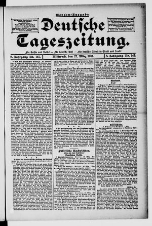 Deutsche Tageszeitung vom 27.03.1901