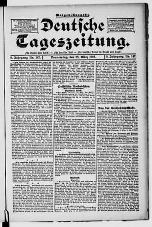 Deutsche Tageszeitung vom 28.03.1901