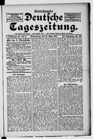 Deutsche Tageszeitung vom 28.03.1901