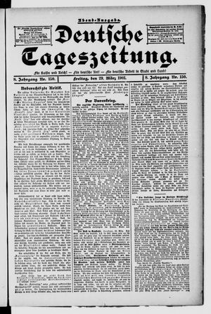 Deutsche Tageszeitung vom 29.03.1901