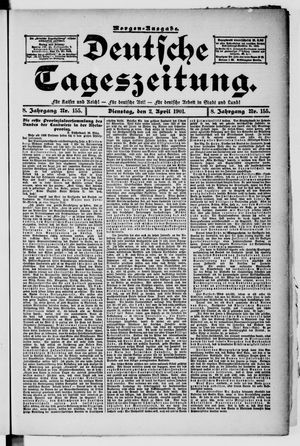 Deutsche Tageszeitung vom 02.04.1901