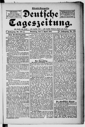 Deutsche Tageszeitung vom 02.04.1901
