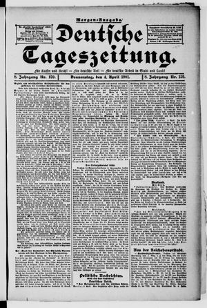 Deutsche Tageszeitung vom 04.04.1901