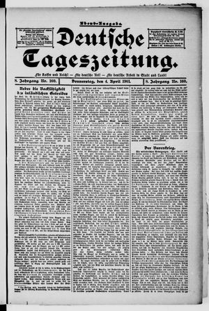 Deutsche Tageszeitung vom 04.04.1901