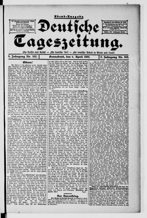 Deutsche Tageszeitung vom 06.04.1901